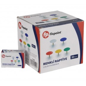Fixpoint Renkli Raptiye 25li P-2411