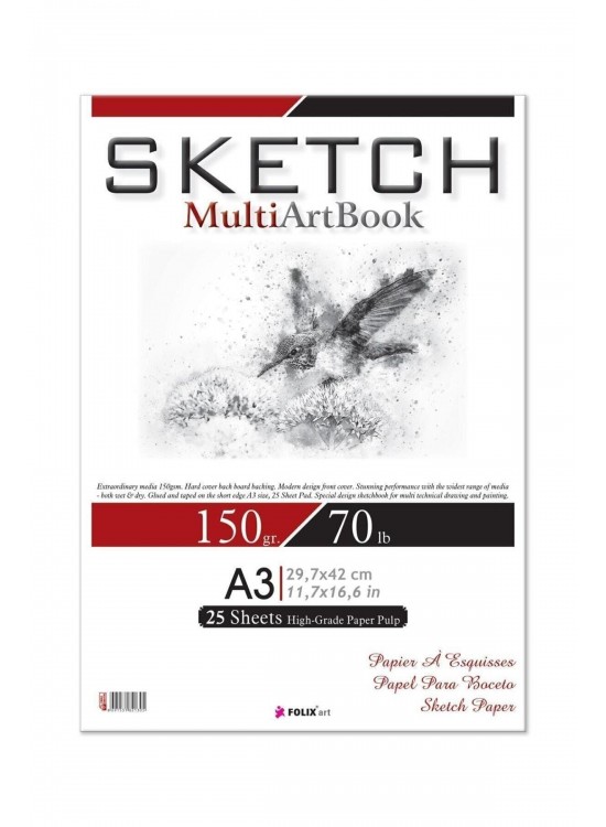 Folix Sketch Multı Art 150 Gr A3 25 Yp.Def. Folix Sketch Multı Art 150 Gr A3 25 Yp.Def.