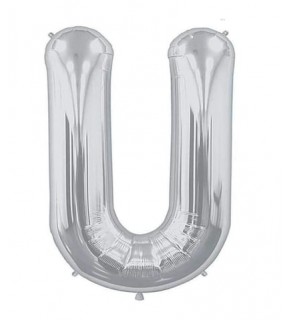 Folyo Balon 34" Harf Gümüş U
