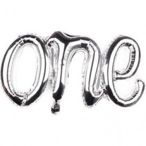 Folyo Balon One Gümüş 16" 2871