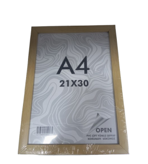 Fotoğraf Çerçevesi A4 Açık Kahve