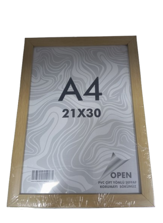 Fotoğraf Çerçevesi A4 Açık Kahve