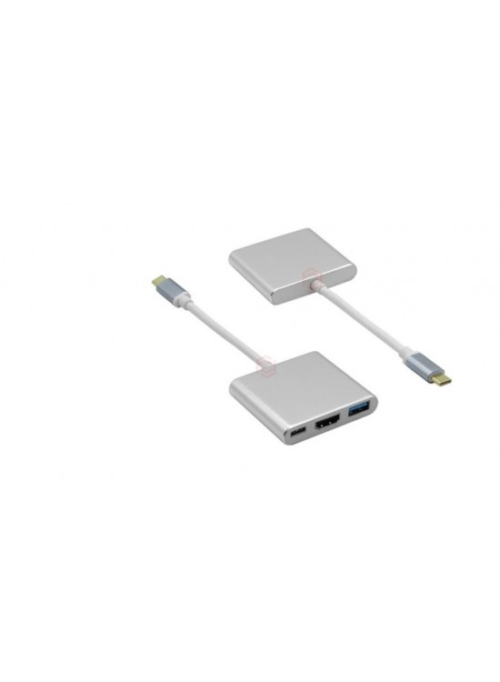 Frisby FA-7656TC Type-C - HDMI + USB 3.0 Adaptör + PD Şarj