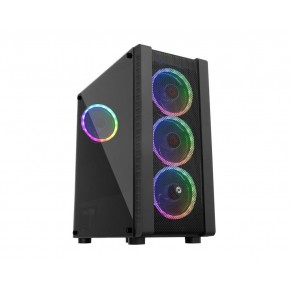 Frisby FC-9320G Gaming Kasa (Dual-Ring RGB Fan + 600W 80+ Bronze)1 x USB 3.0, 2 x USB 2.0