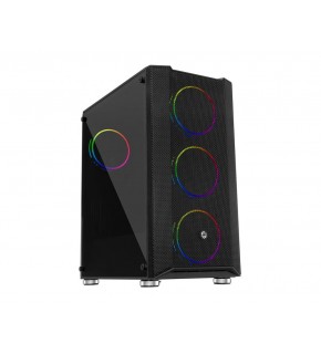 Frisby FC-9405G PANDA Gaming Kasa (Double Slim Ring RGB Fan + 650W 80+)