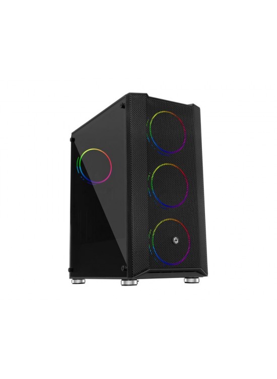 Frisby FC-9405G PANDA Gaming Kasa (Double Slim Ring RGB Fan + 650W 80+)
