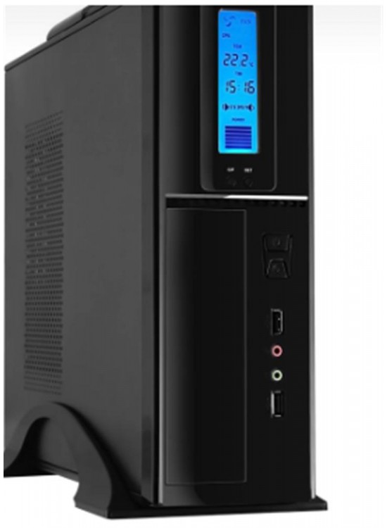 Frisby FC-S6040B USB 300W Matx Slim Tower Kulplu Kasa - Dijital Gösterge