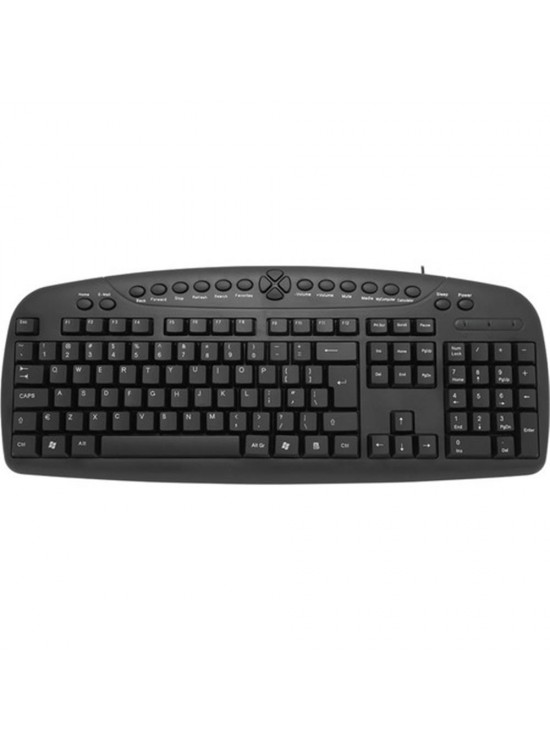 Frisby FK-130EU İngilizce Q Usb Kablolu Siyah Klavye