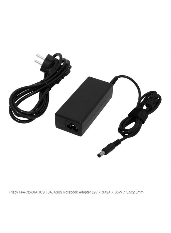 Frisby FPA-7240TA Notebook Adaptör (Toshiba, Asus) 19V 3.42A (Uç Boyutu : 5.5 x 2.5mm) Frisby FPA-7240TA Notebook Adaptör (Toshiba, Asus) 19V 3.42A (Uç Boyutu : 5.5 x 2.5mm)