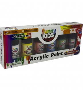 Funny Kids Akrilik 20 ML 6 Lı Set 1900