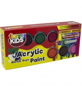 Funny Kids Akrilik Boya 12 Renk 25 ML 1550