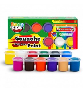 Funny Kids Guaj Boya 12 Lİ Set 25 ML