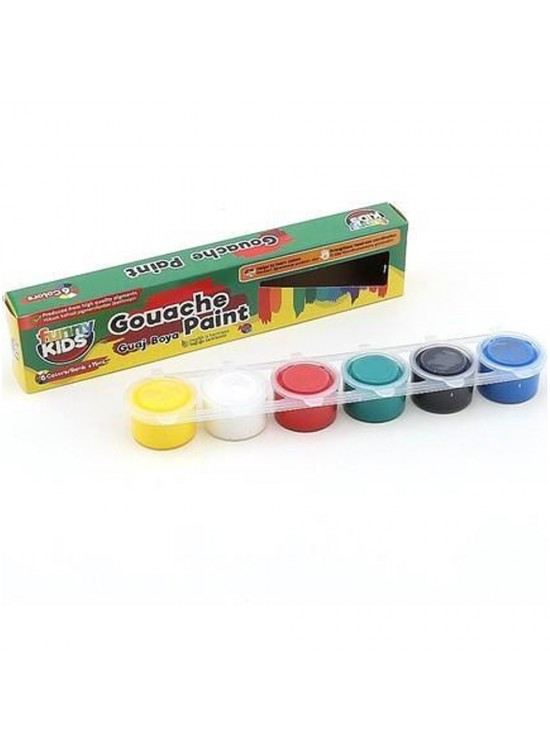 Funny Kids Guaj Boya 25 ML 6 Lı Set