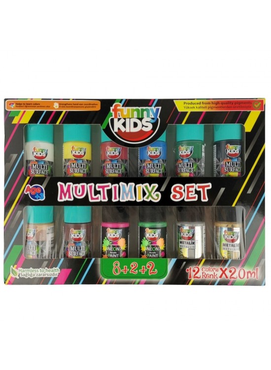 Funny Kids Multımıx 20 ML 12 Li Set 2100