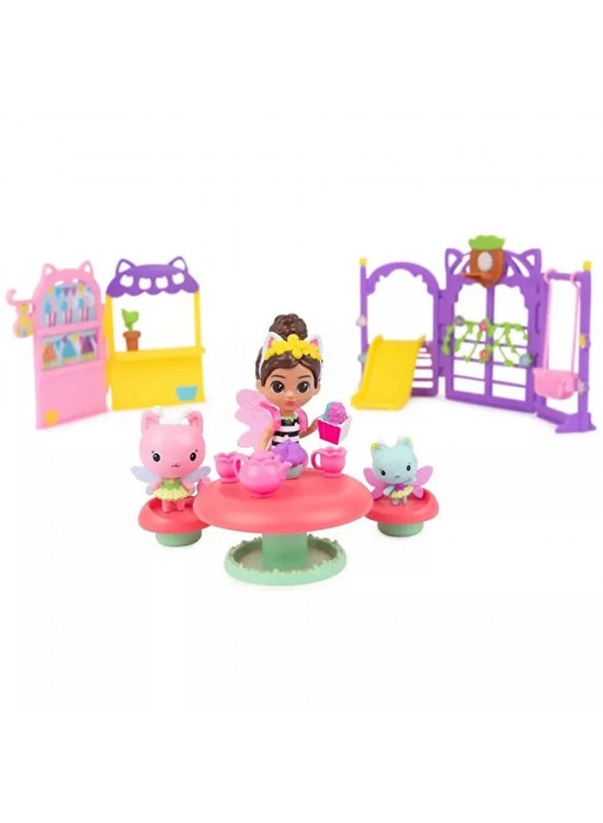 Gabbys Dollhouse Kitty Peri Bahçe Partisi Oyun Seti