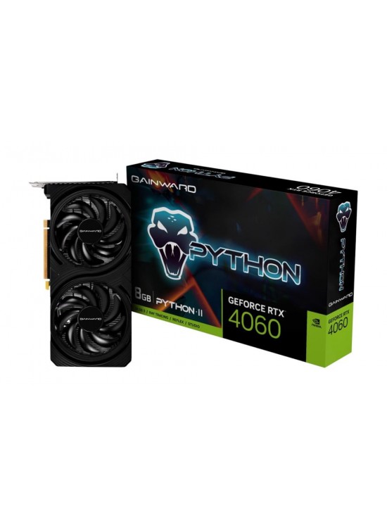 Gainward GeForce RTX4060 Python II 8GB GDDR6 128 Bit DLSS 3 Ekran Kartı