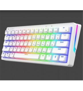 Gameagle GE2015 Poseıdon RGB Kablolu Us Layout Mekanik Beyaz Oyuncu Klavyesi