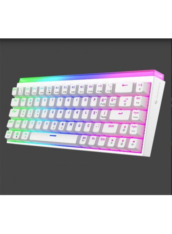 Gameagle GE2019 Hera RGB Kablolu Tr Layout Mekanik Beyaz Oyuncu Klavyesi