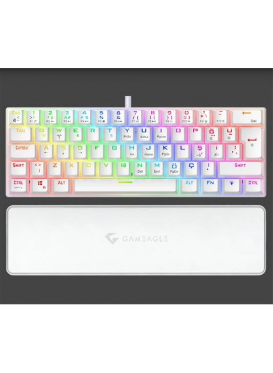 Gameagle GE2021 Helıos RGB Kablolu Tr Layout Mekanik Beyaz Oyuncu Klavyesi Gameagle GE2021 Helıos RGB Kablolu Tr Layout Mekanik Beyaz Oyuncu Klavyesi