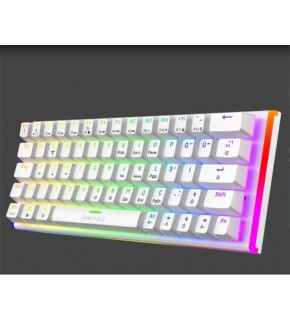 Gameagle GE2026 Caladrıa RGB Kablolu TR Layout Mekanik Beyaz Oyuncu Klavyesi