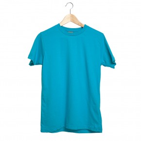 GARDENYA TURKUAZ L SIFIR YAKA TİŞÖRT