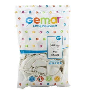 Gemar Balon G90 26Cm 100 Lü Beyaz 01