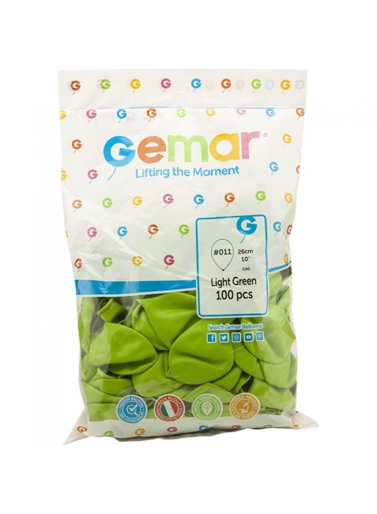 Gemar Balon G90 26Cm 100 Lü Fıstık Yeşili 011 Gemar Balon G90 26Cm 100 Lü Fıstık Yeşili 011