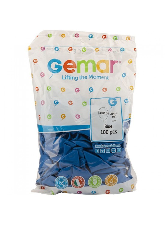 Gemar Balon G90 26Cm 100 Lü K.Mavi 010 Gemar Balon G90 26Cm 100 Lü K.Mavi 010
