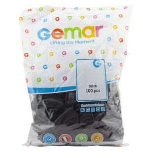 Gemar Balon G90 26Cm 100 Lü Siyah 014