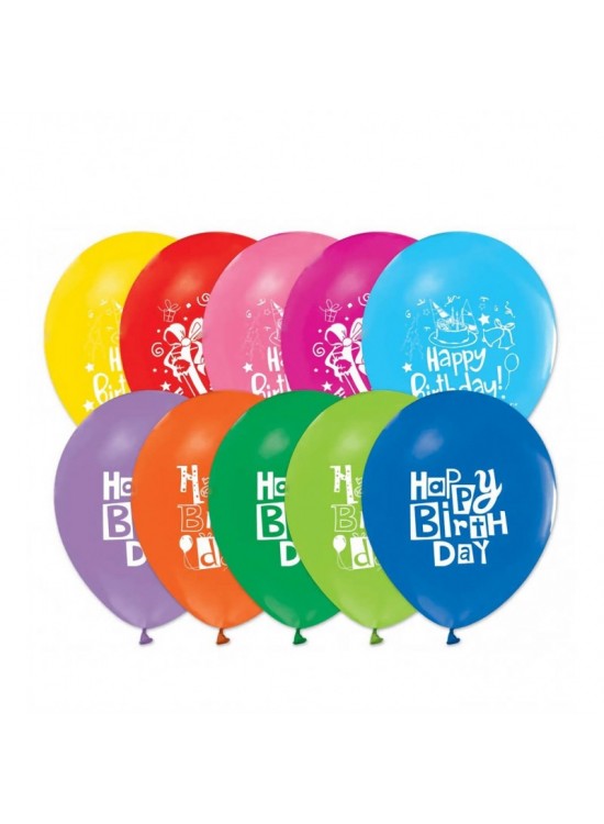 Gemar Balon GD90 26Cm 100 Lü Doğum Günü İngilizce