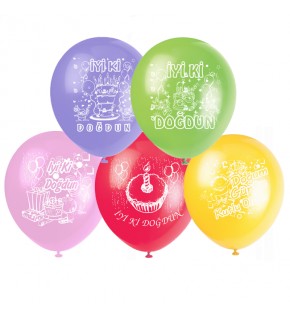 Gemar Balon GD90 26Cm 100 Lü Doğum Günü Türkçe