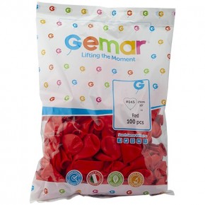 Gemar Balon Kalpli 10" 25cm #05 CR Kırmızı 100 lü