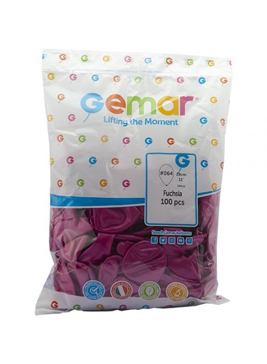 Gemar Metalik Balon Gm110 28Cm 100 Lü K.Pembe 064
