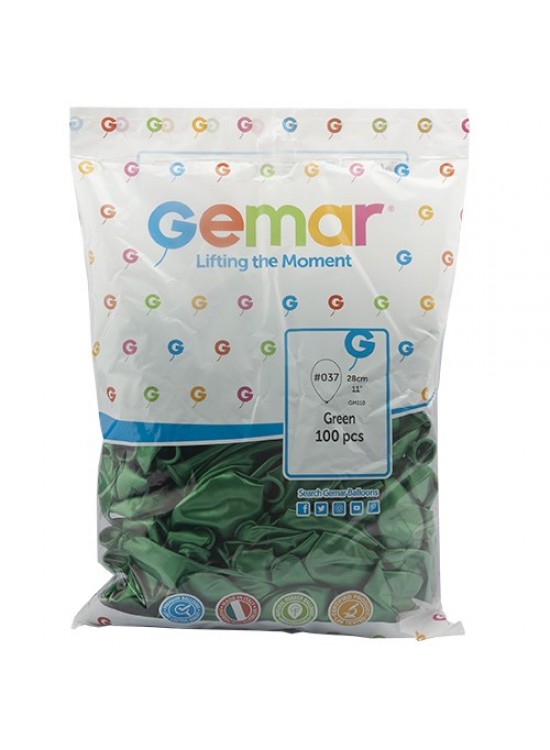 Gemar Metalik Balon Gm110 28Cm 100 Lü Yeşil 037 Gemar Metalik Balon Gm110 28Cm 100 Lü Yeşil 037