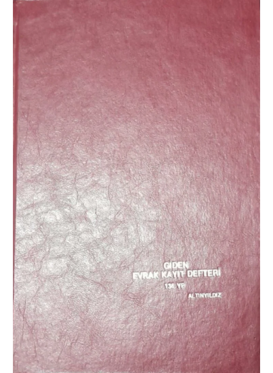 Giden Evrak Defteri Ciltli 136 Yp