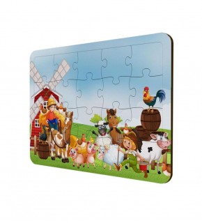 Gift Plus Ahşap Puzzle Çiftlik 25x38