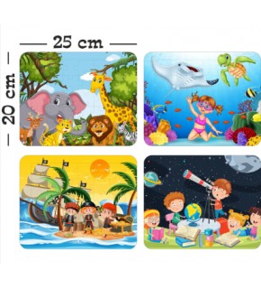 Gift Plus Ahşap Standart Puzzle 20x25