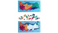 Gift Plus Ahşap Türkiye Haritası Yapboz 20x40
