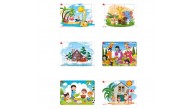 Gift Plus Mini Ahşap Puzzle 6 Parça
