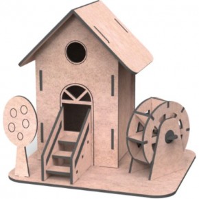 Giftölye 3D Ahşap Su Değirmeni