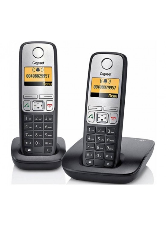 Gigaset A690 Duo 2 li Siyah Telsiz Dect Telefon 100 Rehber Handsfree Işıklı Ekran