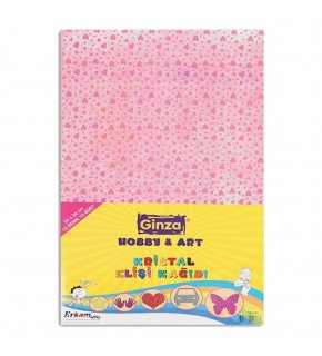 Ginza Elişi Kağıdı Desenli Kristal 24x34 10 Renk GN-282