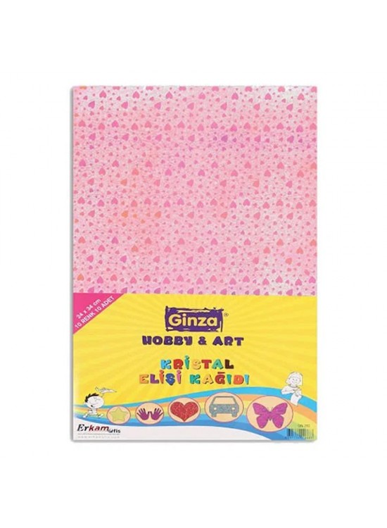 Ginza Elişi Kağıdı Desenli Kristal 24x34 10 Renk GN-282 Ginza Elişi Kağıdı Desenli Kristal 24x34 10 Renk GN-282
