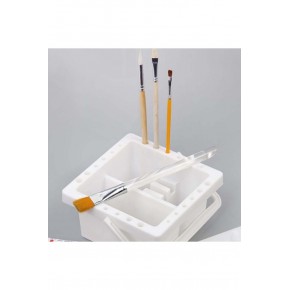 Giorgione Plastik Fırça Temizleme Kabı Büyük