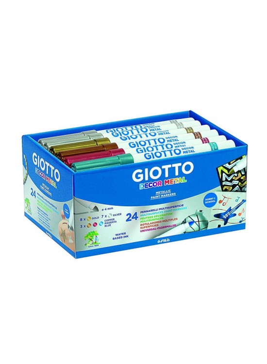 Giotto Decor Metalik Boya Okul Paketi 24 LÜ 524500
