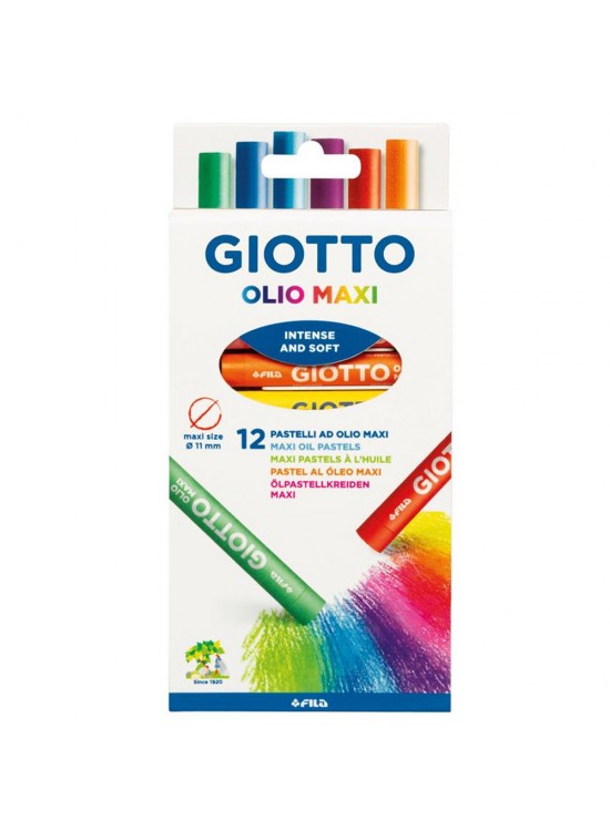 Giotto Hang Tab Box 12 Oıl Pastels Giotto Hang Tab Box 12 Oıl Pastels