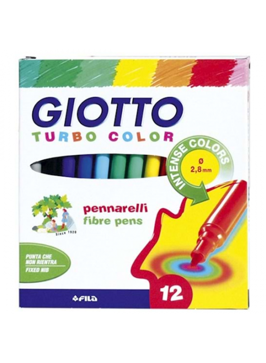 Giotto Keçeli Boya Kalemi 12 Renk 416000