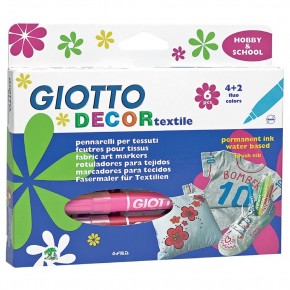 Giotto Keçeli Boya Kalemi Tekstil 6 Renk 494800