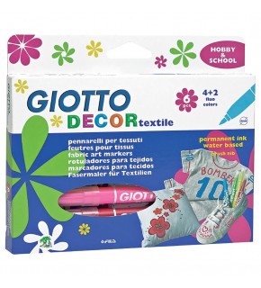 Giotto Keçeli Boya Kalemi Tekstil 6 Renk 494800