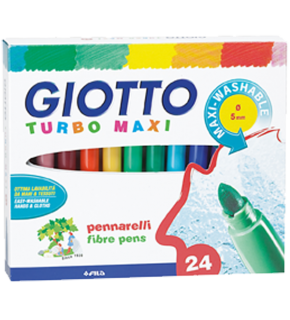 Giotto Keçeli Boya Kalemi Turbo Maxi 24 Renk 455000